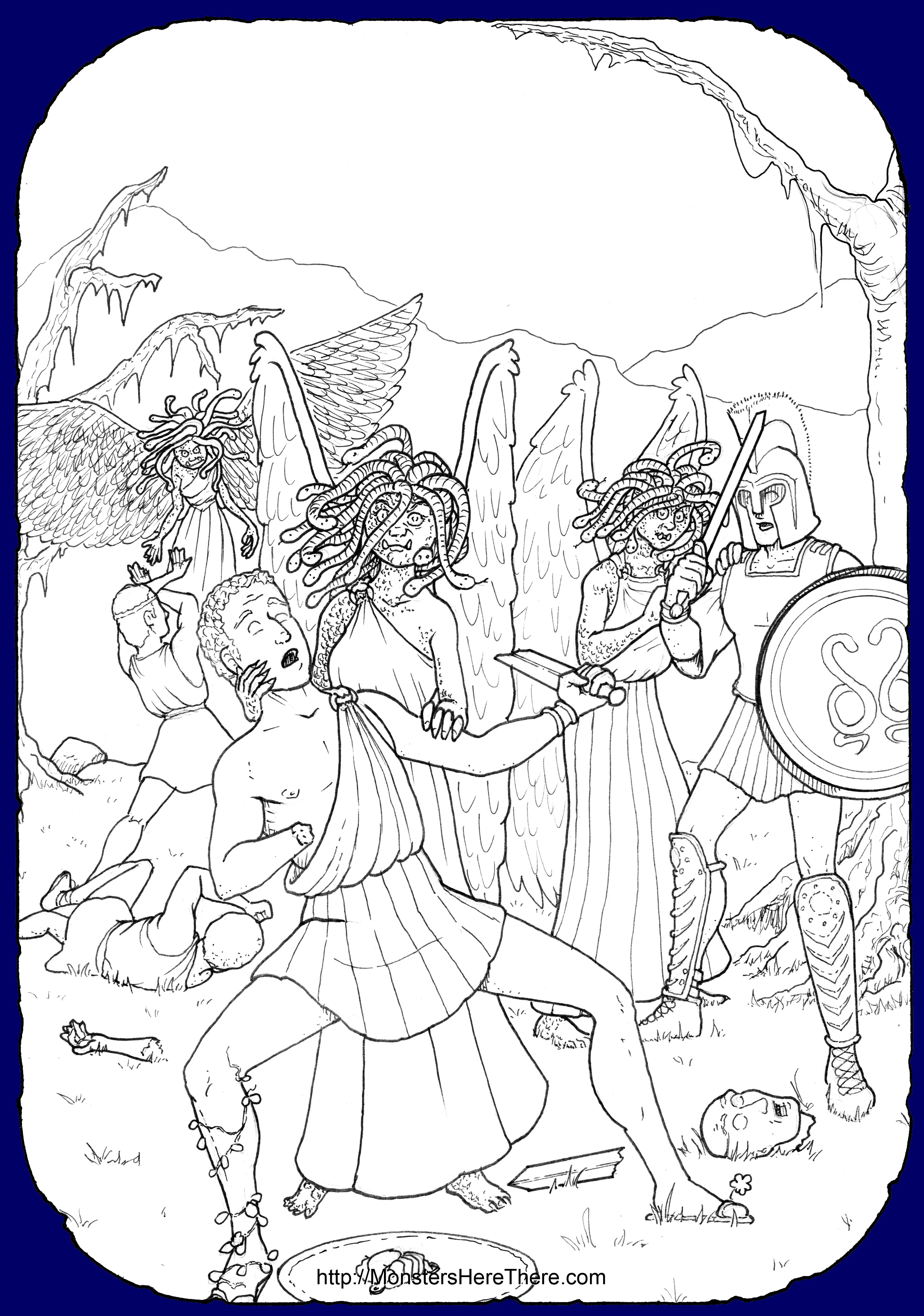 The Gorgons: Medusa, Stheno & Euryale