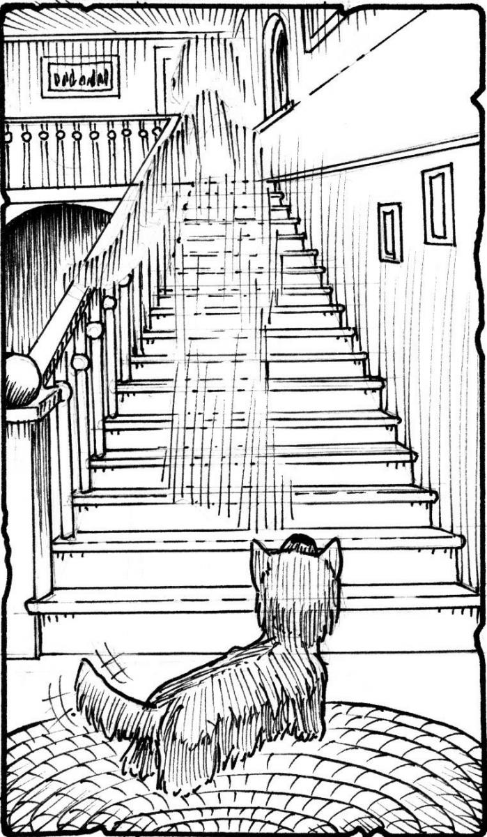 Ghost on Stairs